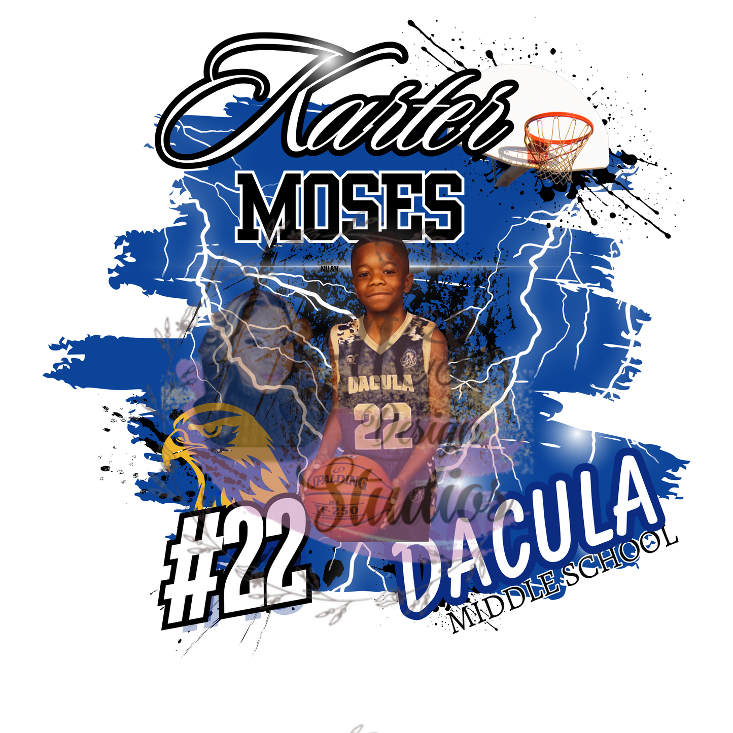 Middle School Basketball Custom Team Shirt