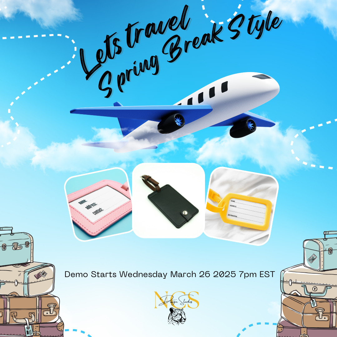 Free Spring Break Travel Luggage Tag Demo