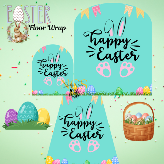 Easter Editable Floor Wrap Template